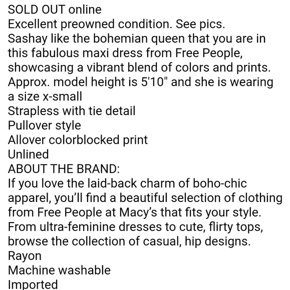 Free People Golden Dreams Maxi Dress - Picture 3 of 3